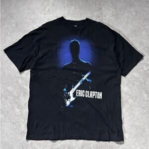 90s Vintage Eric Clapton Black Band T Shirt Size XL